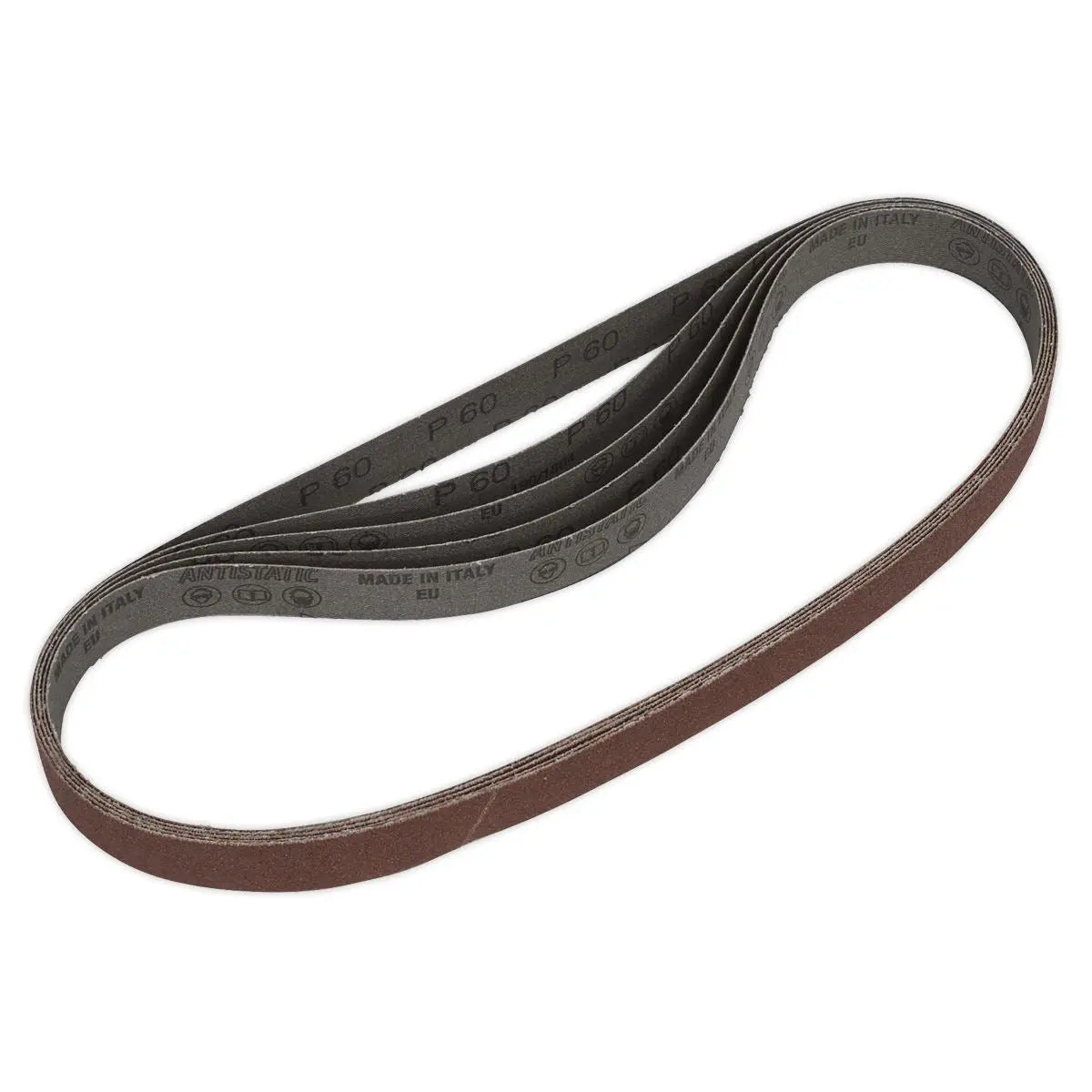 Sealey Sanding Belt 25 x 762mm 60Grit Pack of 5 