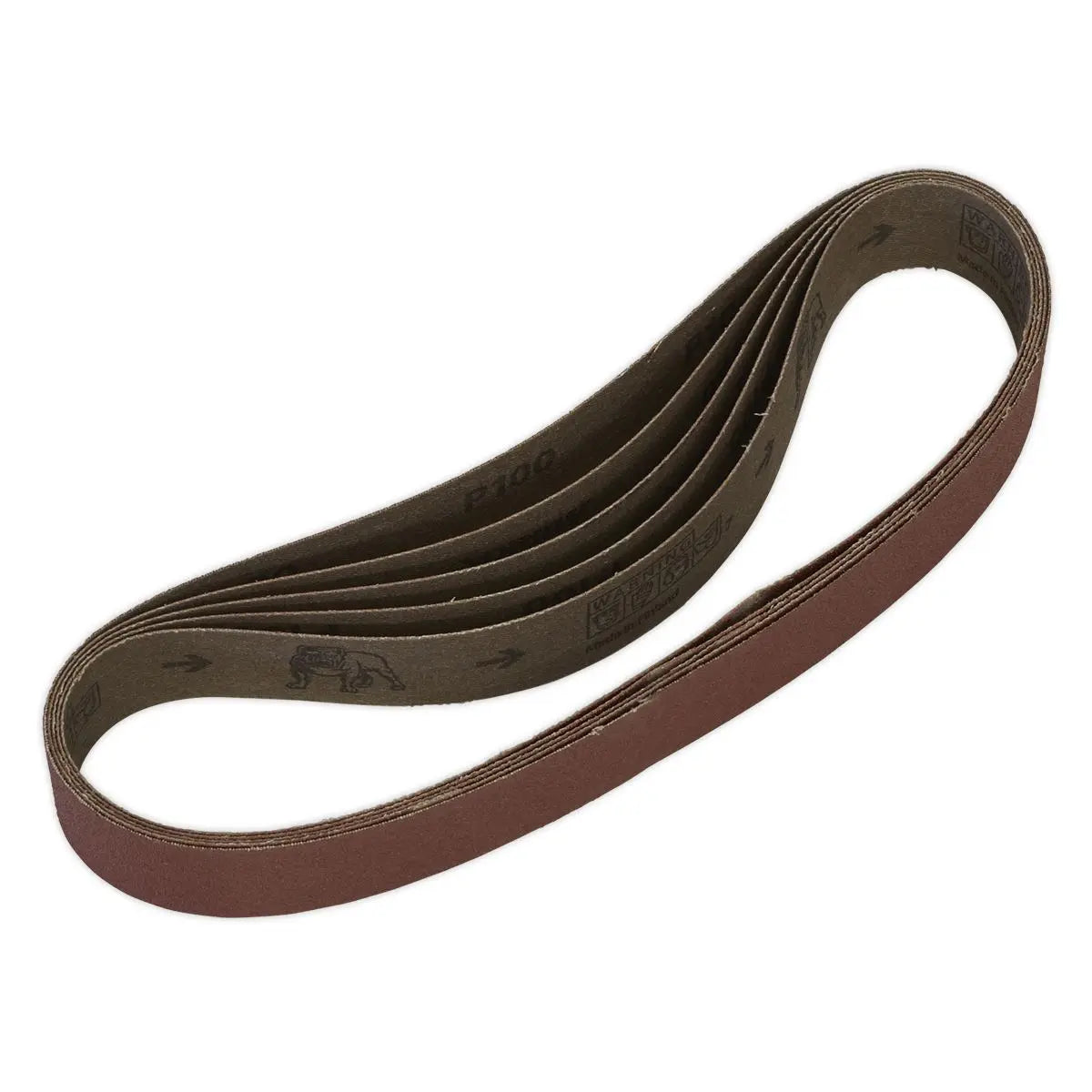 Sealey Sanding Belt 30 x 540mm 100Grit Pack of 5 