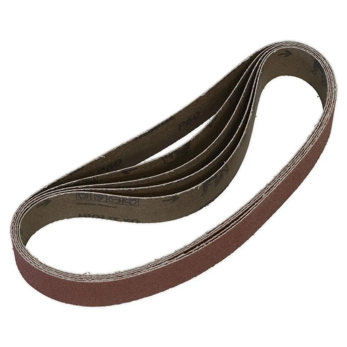 Sealey Sanding Belt 30 x 540mm 60Grit Pack of 5 