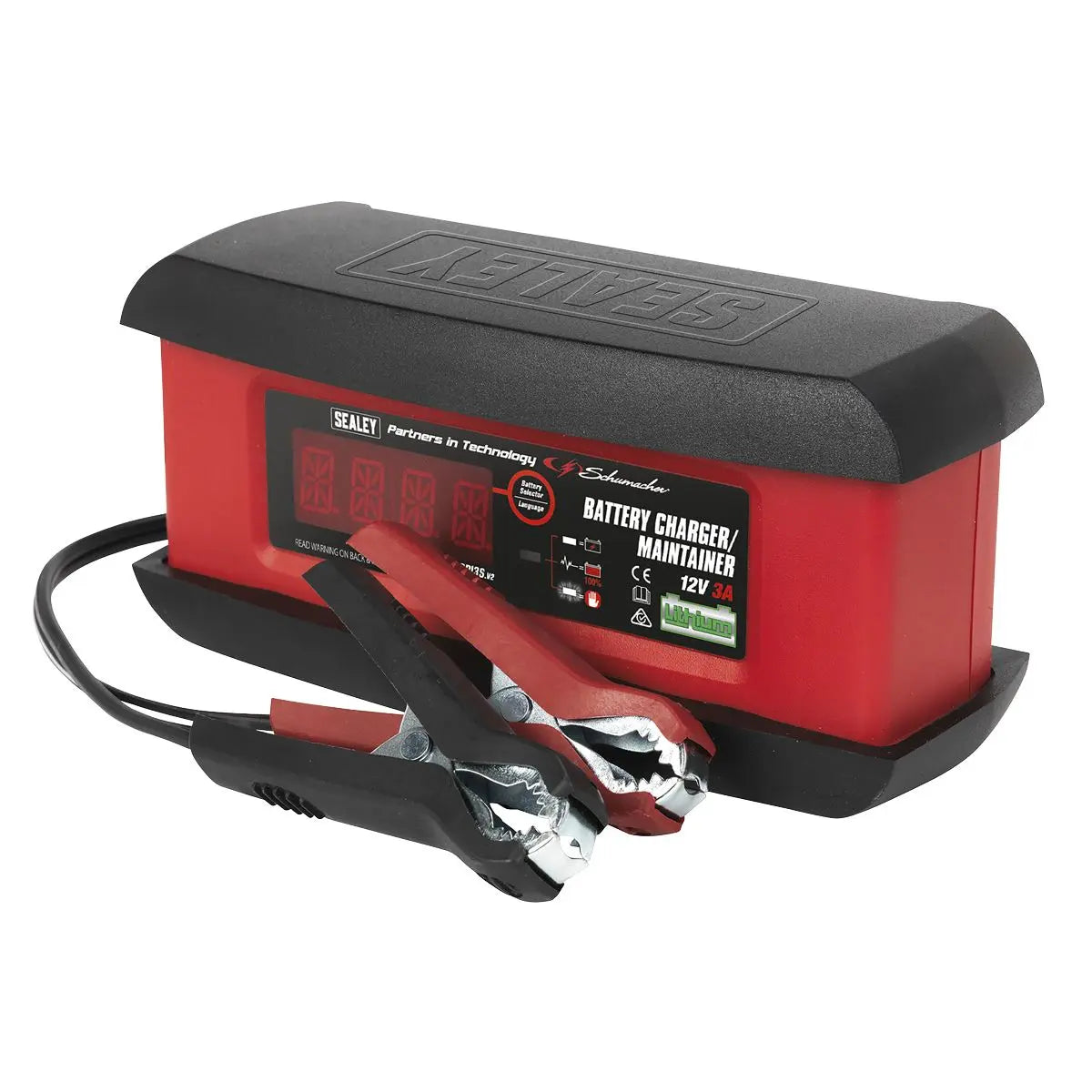 Sealey Schumacher Schumacher® Intelligent Lithium Battery Charger/Maintainer 3Amp 12V 