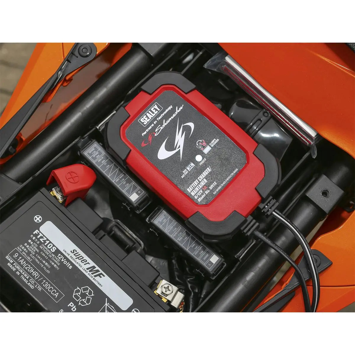 Sealey Schumacher Schumacher® Intelligent Speed Charge Battery Charger/Maintainer 1A 6/12V 
