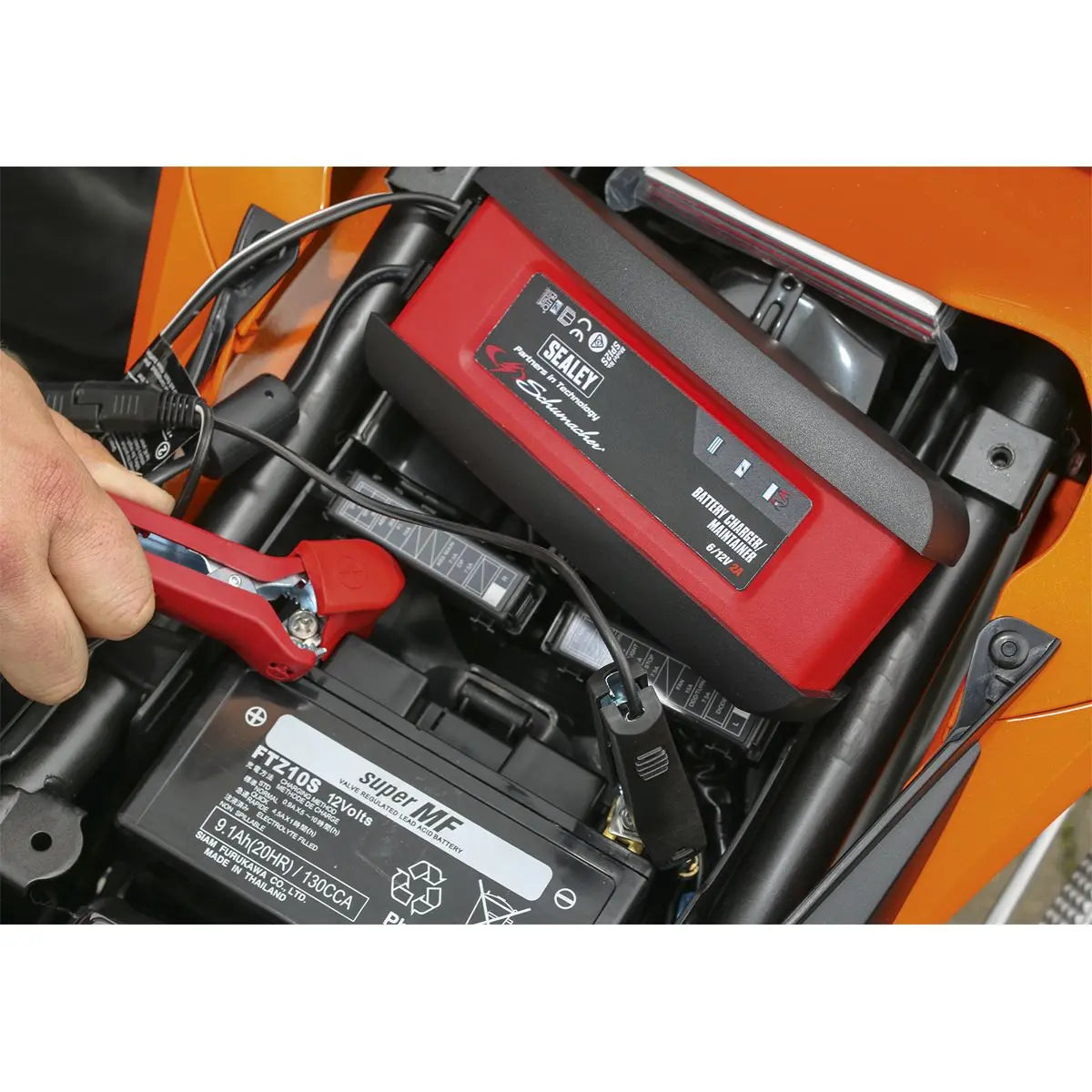 Sealey Schumacher Schumacher® Intelligent Speed Charge Battery Charger/Maintainer 2Amp 6/12V 