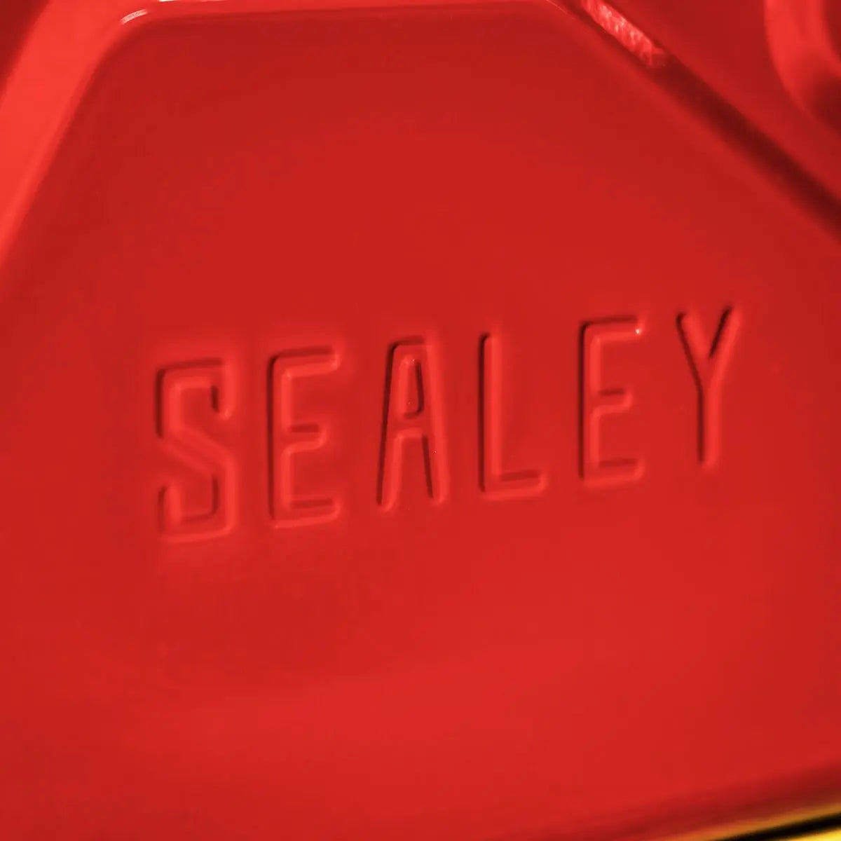 Sealey Screw Cap Metal Jerry Can 20L - Red  White Rose Tools