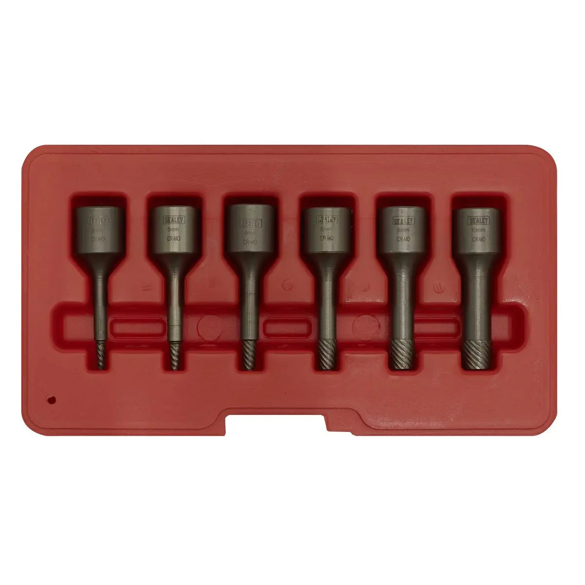 Sealey Screw Extractor Set 6pc 3/8"Sq Drive 
