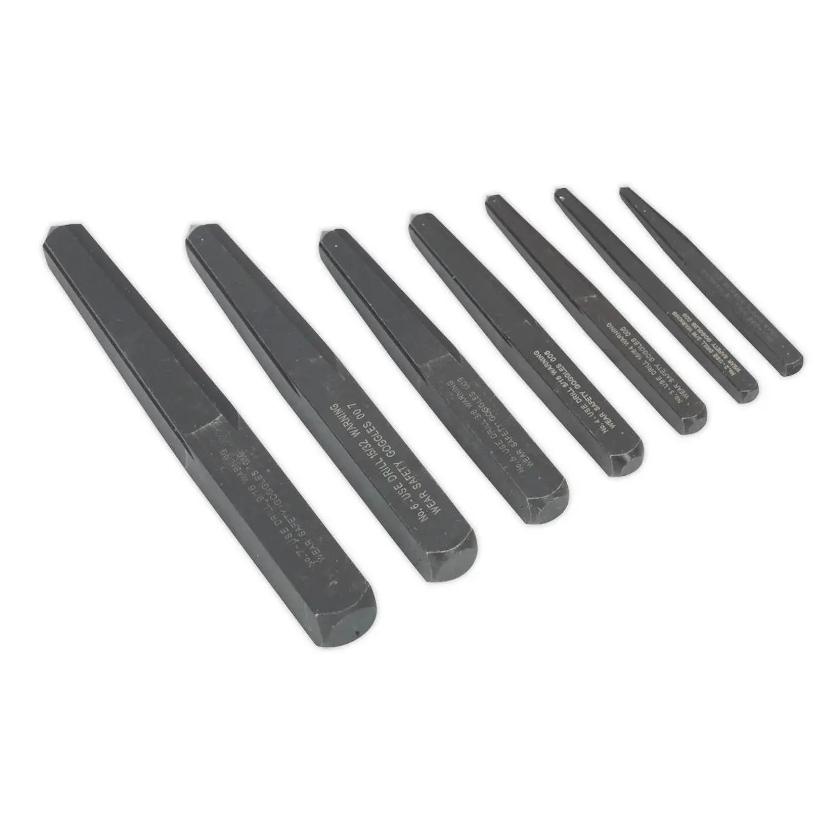 Sealey Screw Extractor Set 7pc Square Type 