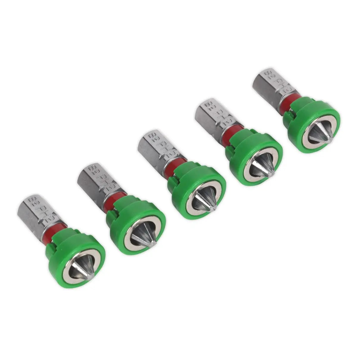 Sealey Screwdriver Bits 5 Pack S2 Steel with Magnetic Holder Pozi Phillips 