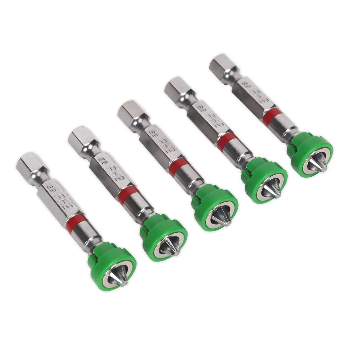 Sealey Screwdriver Bits 5 Pack S2 Steel with Magnetic Holder Pozi Phillips 