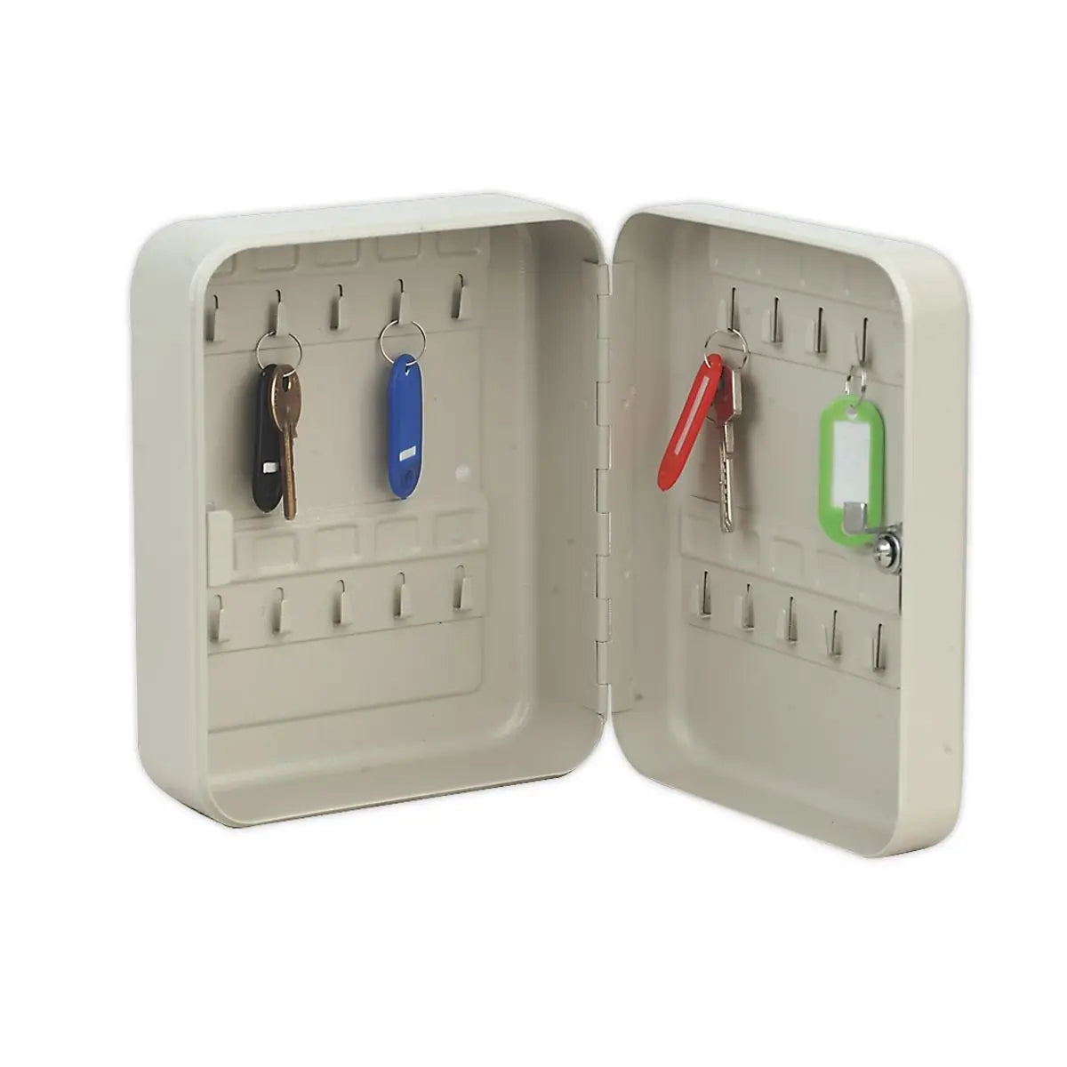 Sealey Security Key Cabinet with 20 Key Tags Coloured Wall Mounted 