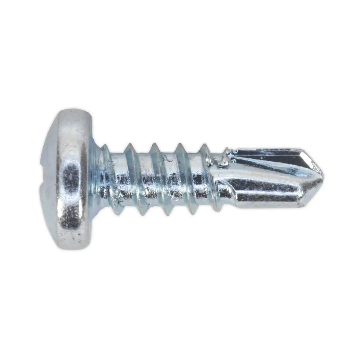 Sealey Self-Drilling Screw 4.2 x 13mm Pan Head Phillips Zinc Pack of 100 