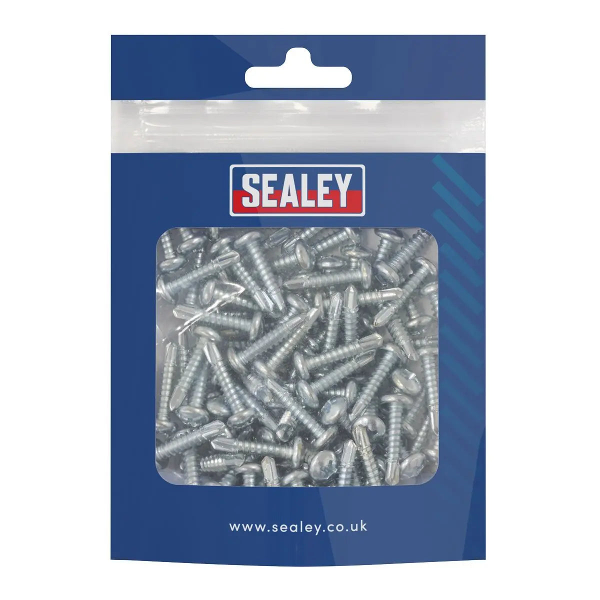 Sealey Self-Drilling Screw 4.2 x 19mm Pan Head Phillips Zinc Pack of 100 