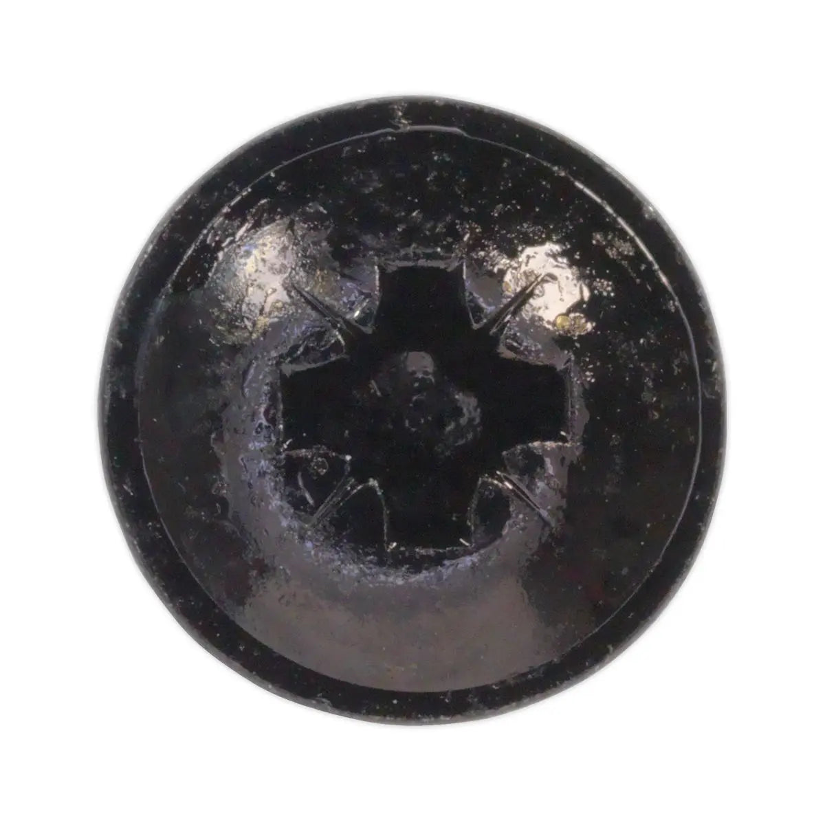 Sealey Self-Tapping Screw 3.5 x 10mm Flanged Head Black Pozi Pack of 100 