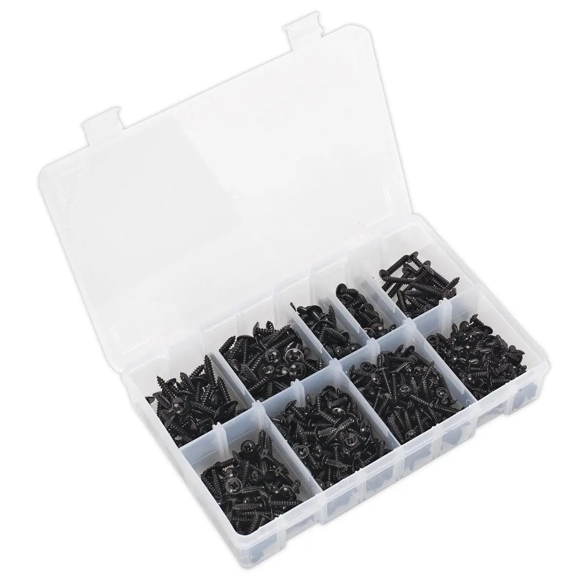 Sealey Self-Tapping Screw Assortment 700pc Flanged Head 