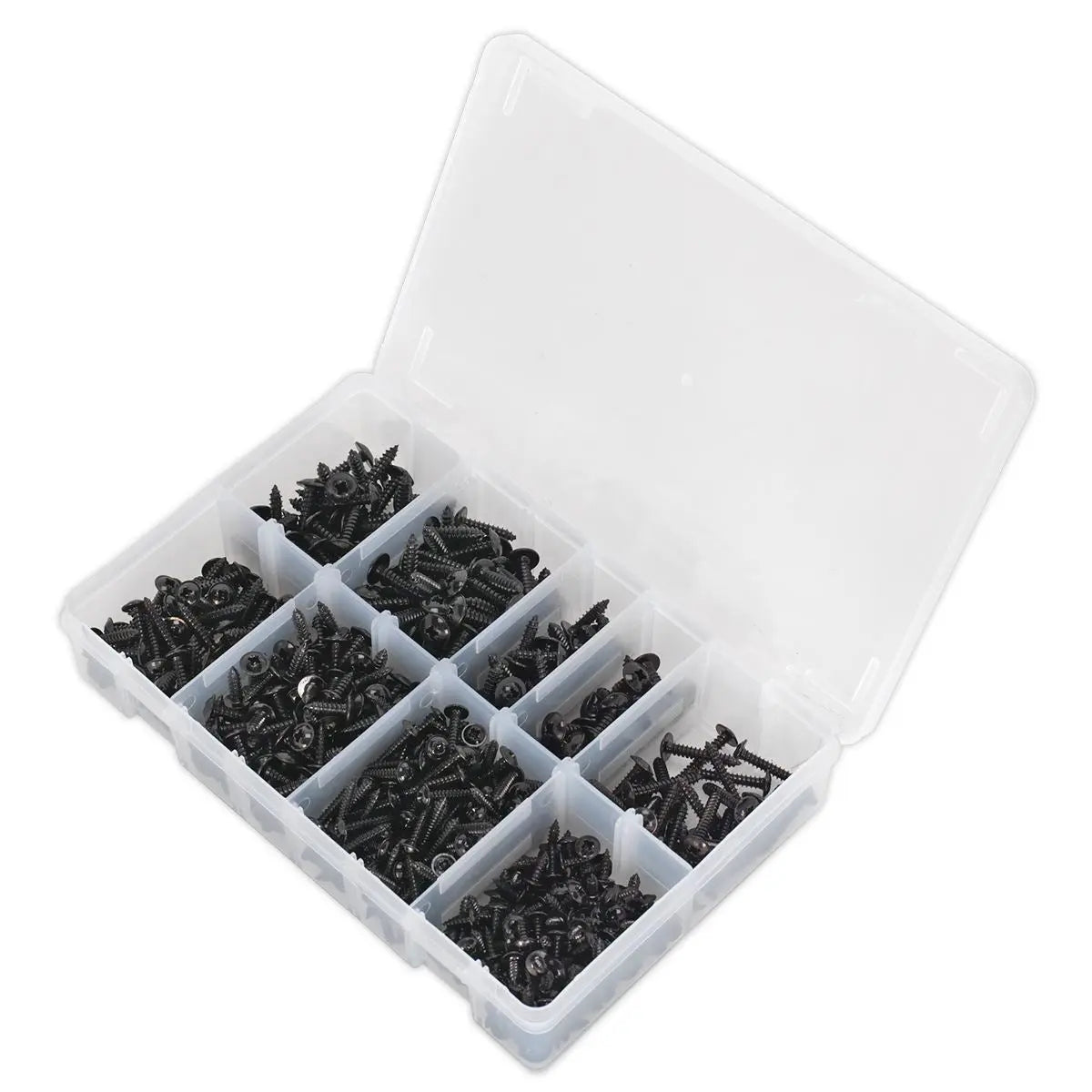 Sealey Self-Tapping Screw Assortment 700pc Flanged Head 