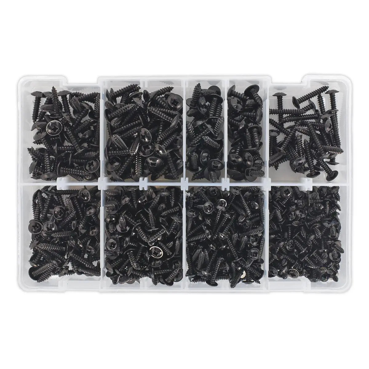 Sealey Self-Tapping Screw Assortment 700pc Flanged Head 