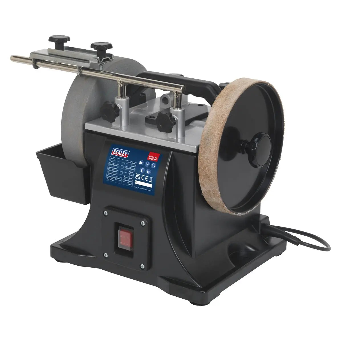 Sealey Sharpener Ø200mm with Honing Wheel 180W 