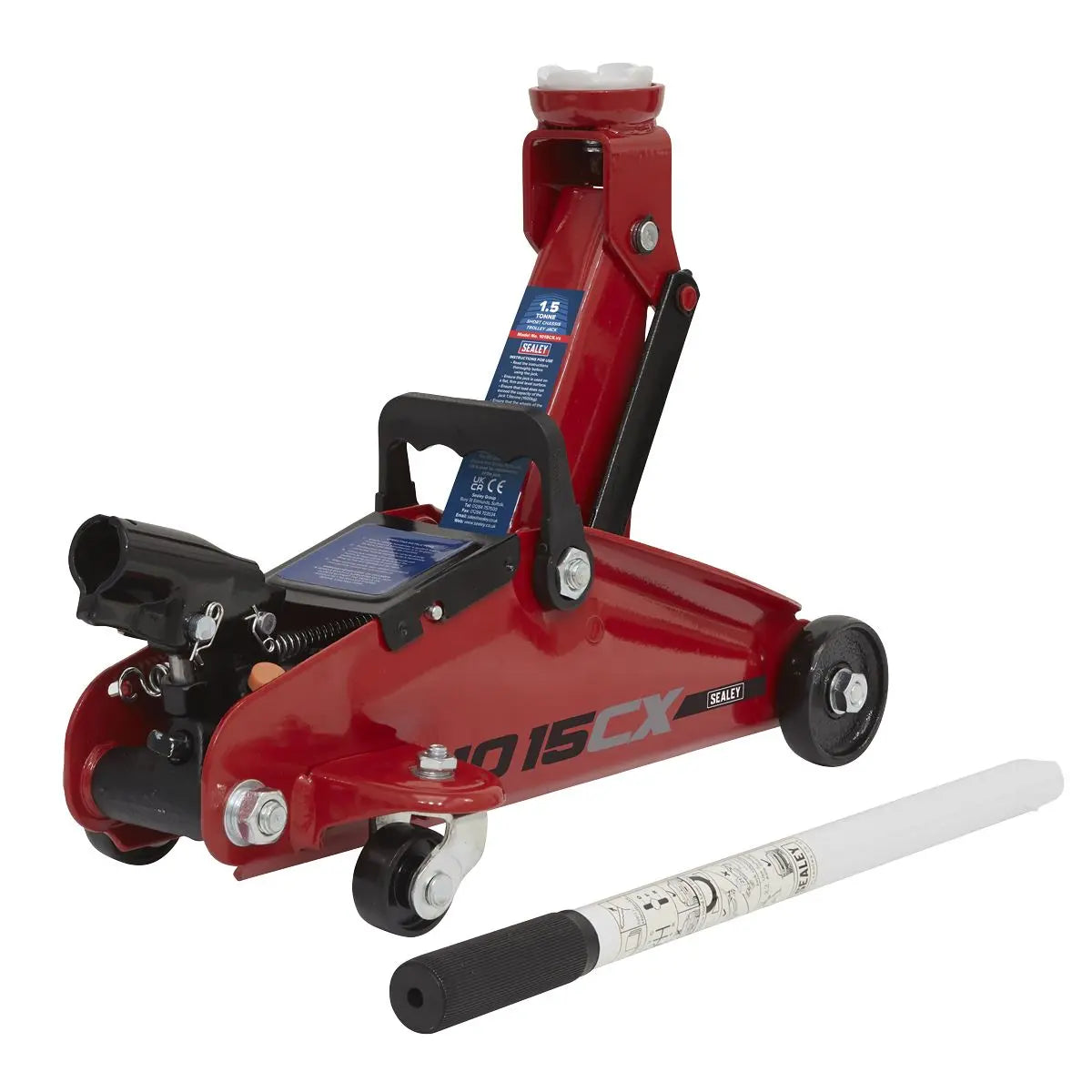 Sealey Short Chassis Trolley Jack 1.5 Tonne 