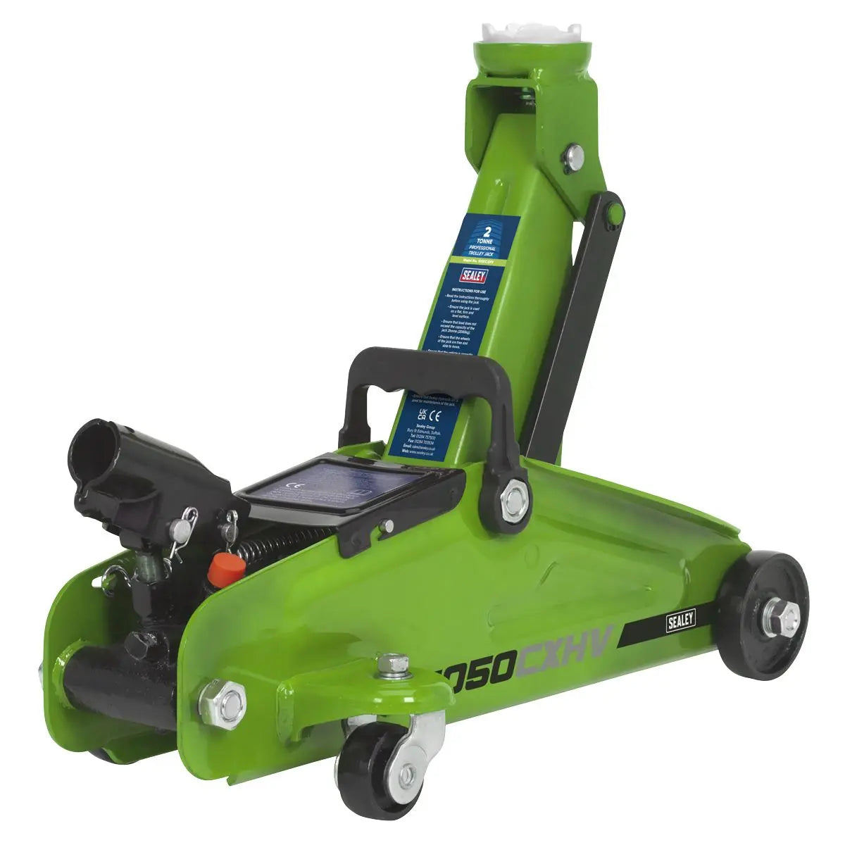 Sealey Short Chassis Trolley Jack 2 Tonne - Green 