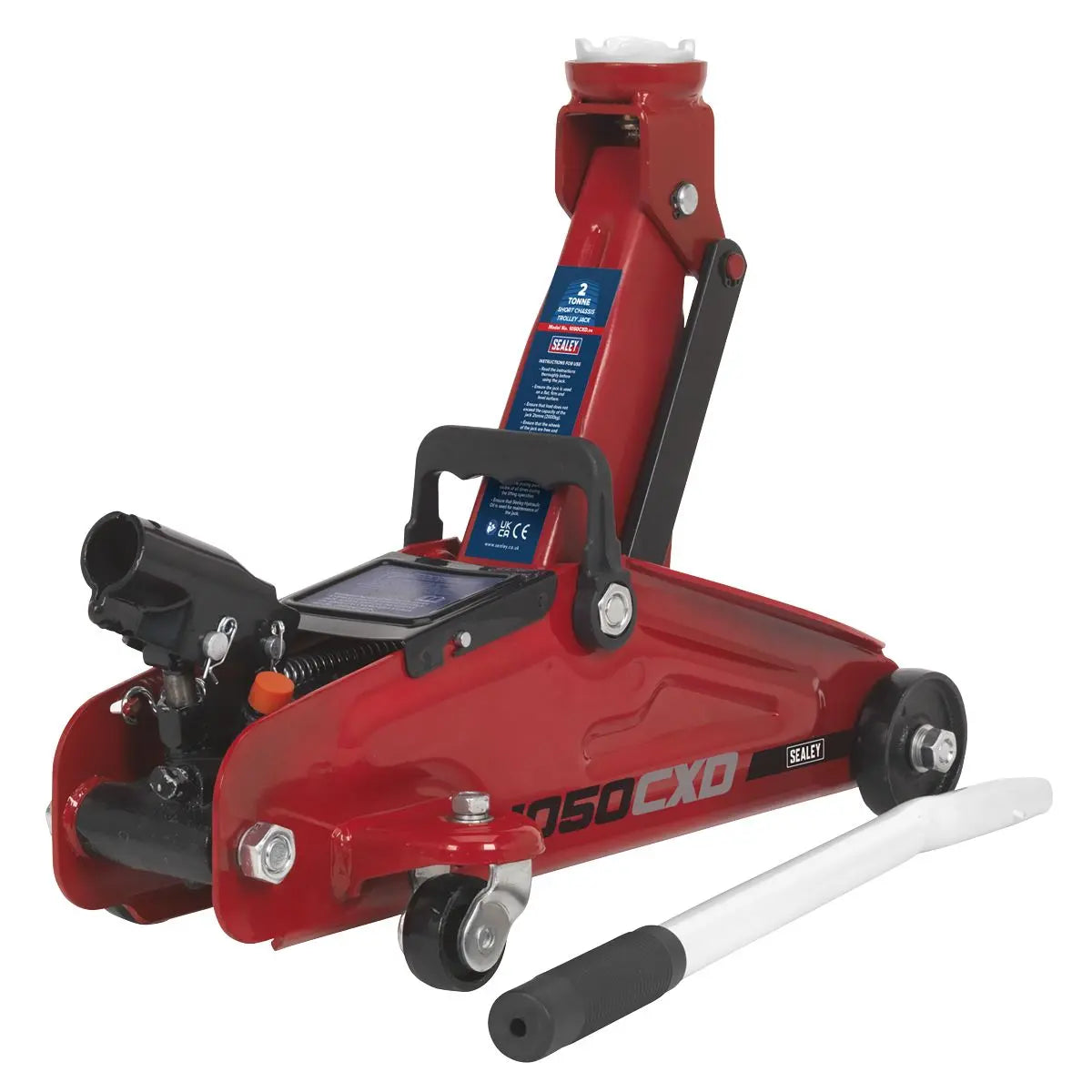 Sealey Short Chassis Trolley Jack with Storage Case 2 Tonne 
