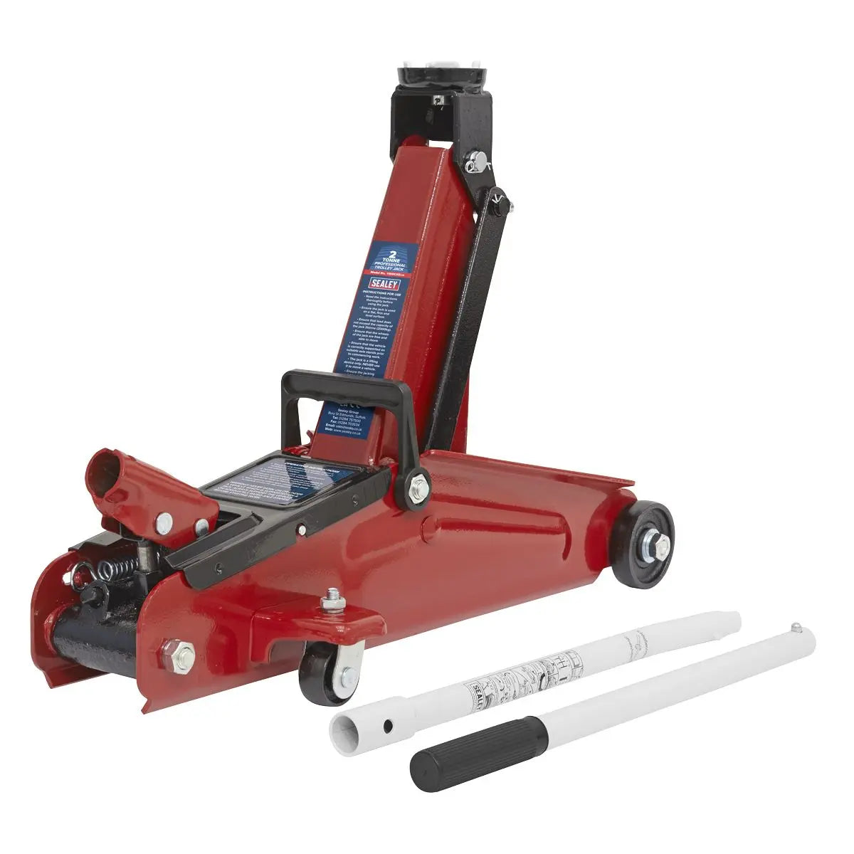 Sealey Short Chassis Trolley Jack with Storage Case 2 Tonne 