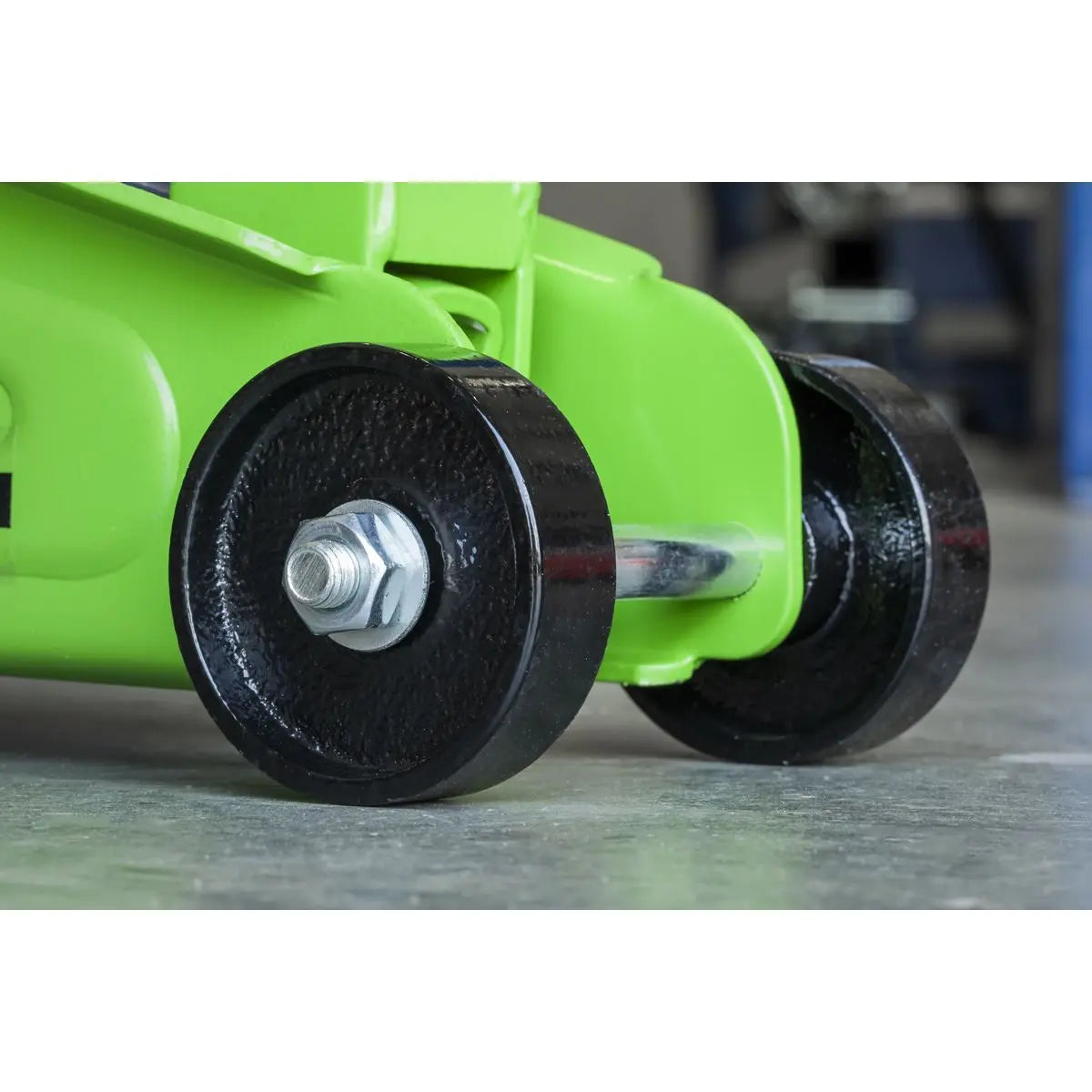 Sealey Short Chassis Trolley Jack with Storage Case 2 Tonne - Green 