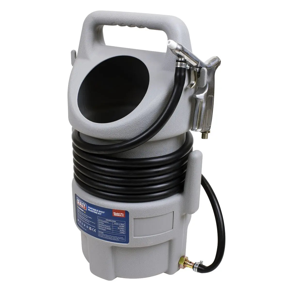 Sealey Shot Blasting Kit 22kg Capacity 