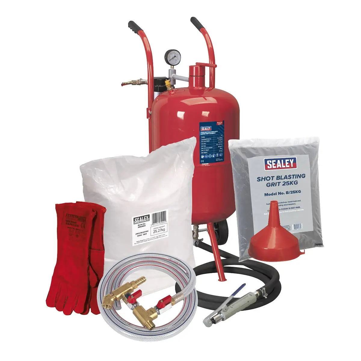 Sealey Shot & Soda Blasting Kit 
