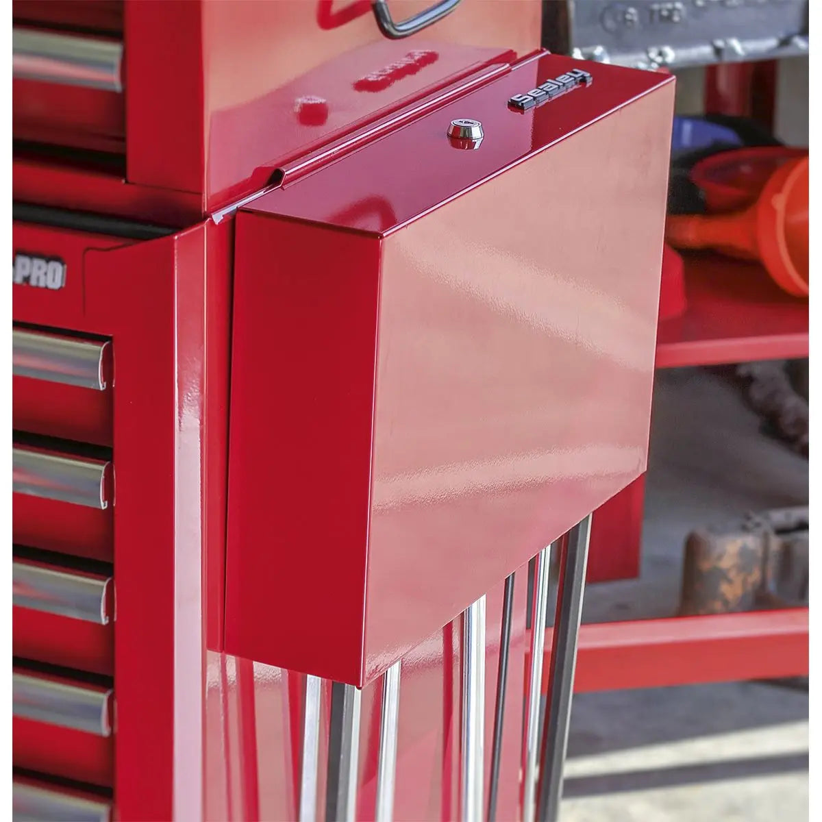 Sealey Side Cabinet for Long Handle Tools - Red 