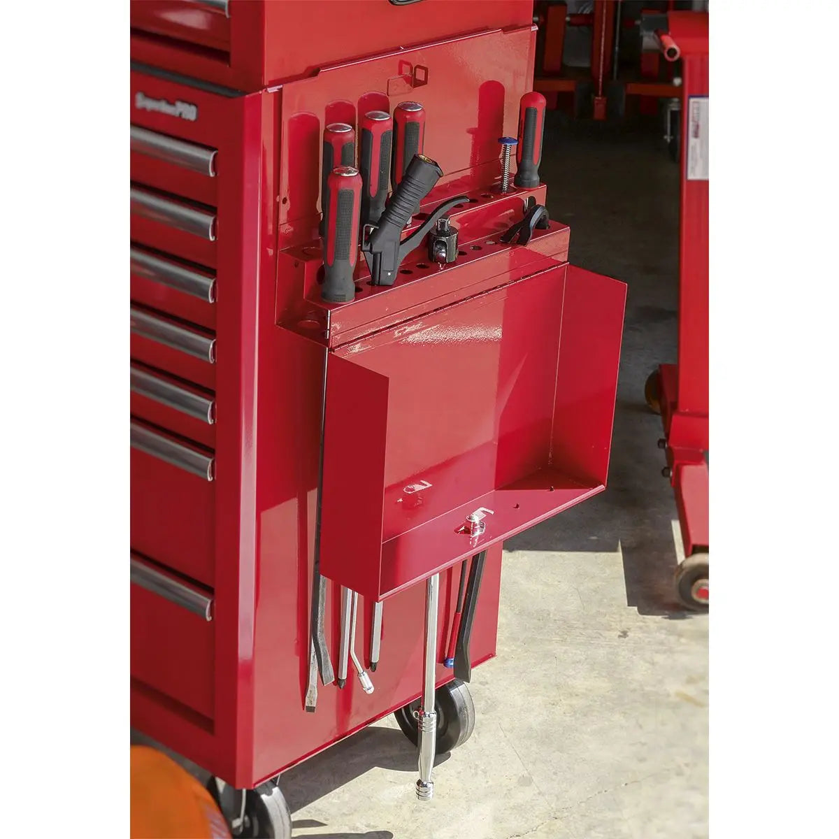 Sealey Side Cabinet for Long Handle Tools - Red 