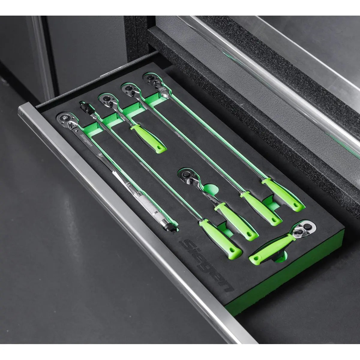 Sealey Siegen Ratchet Wrench, Breaker Bar & Torque Wrench Set 3/8"Sq Drive 7pc  White Rose Tools