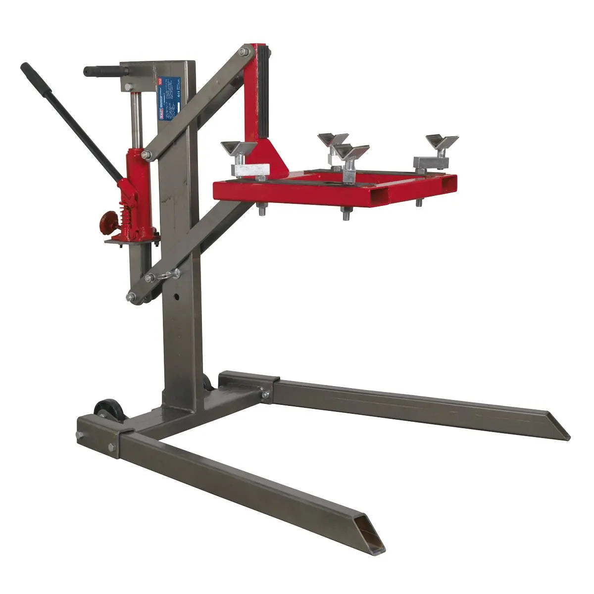 Sealey Single Post Hydraulic Portable Motorcycle Lift 450kg Capacity 