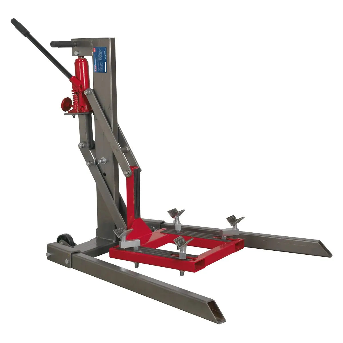 Sealey Single Post Hydraulic Portable Motorcycle Lift 450kg Capacity 