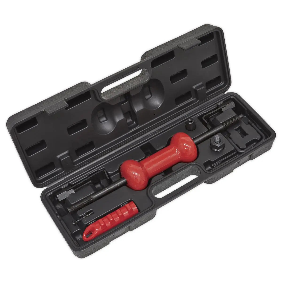 Sealey Slide Hammer Kit Carry Case Hooks Adaptor Screws Dent Panel Puller 9pc 