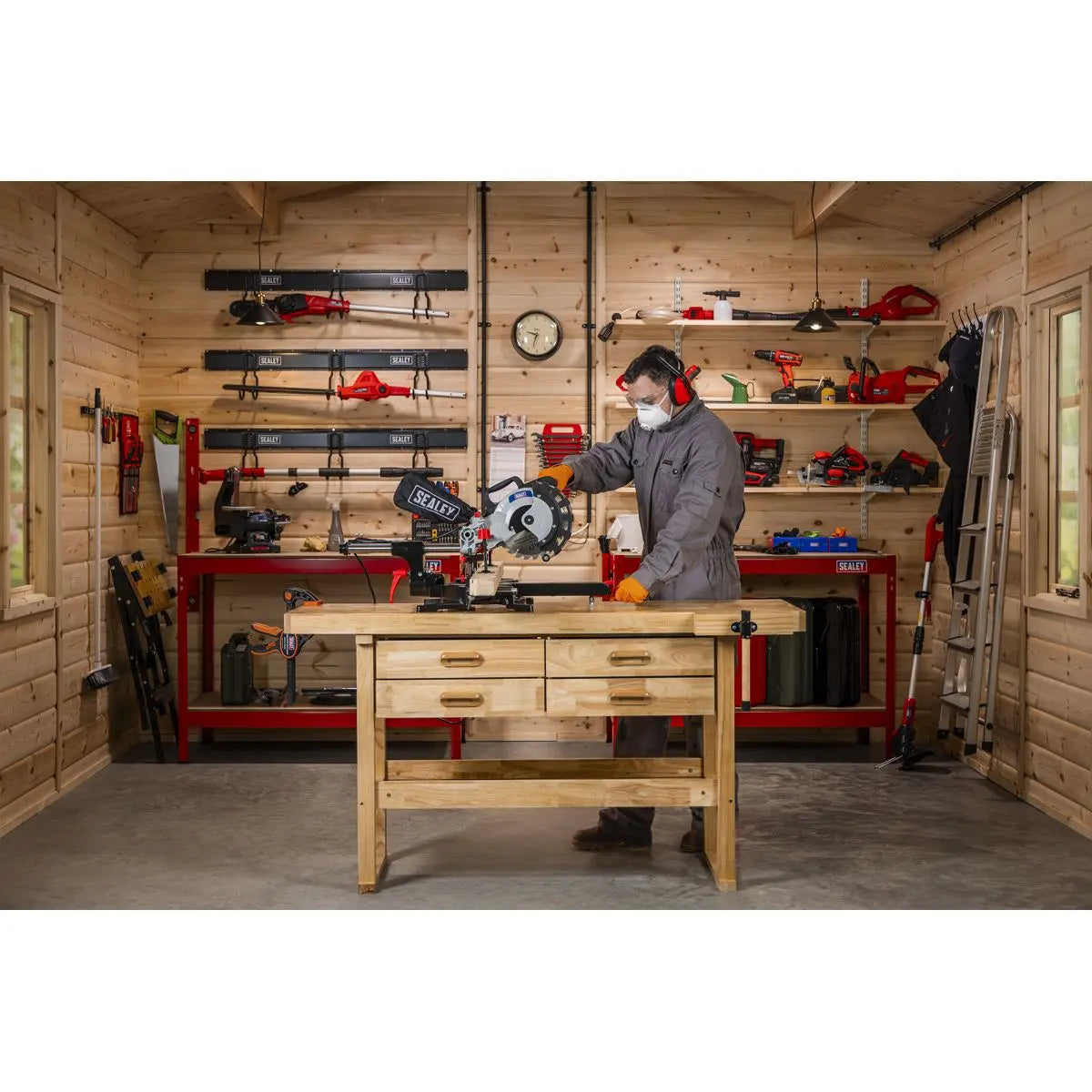 Sealey Sliding Compound Mitre Saw Ø216mm 