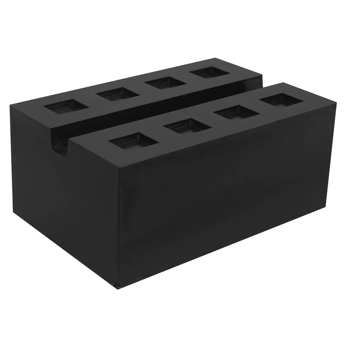 Sealey Slotted Rubber Support Block for Viking Jacking Beams 80mm  White Rose Tools