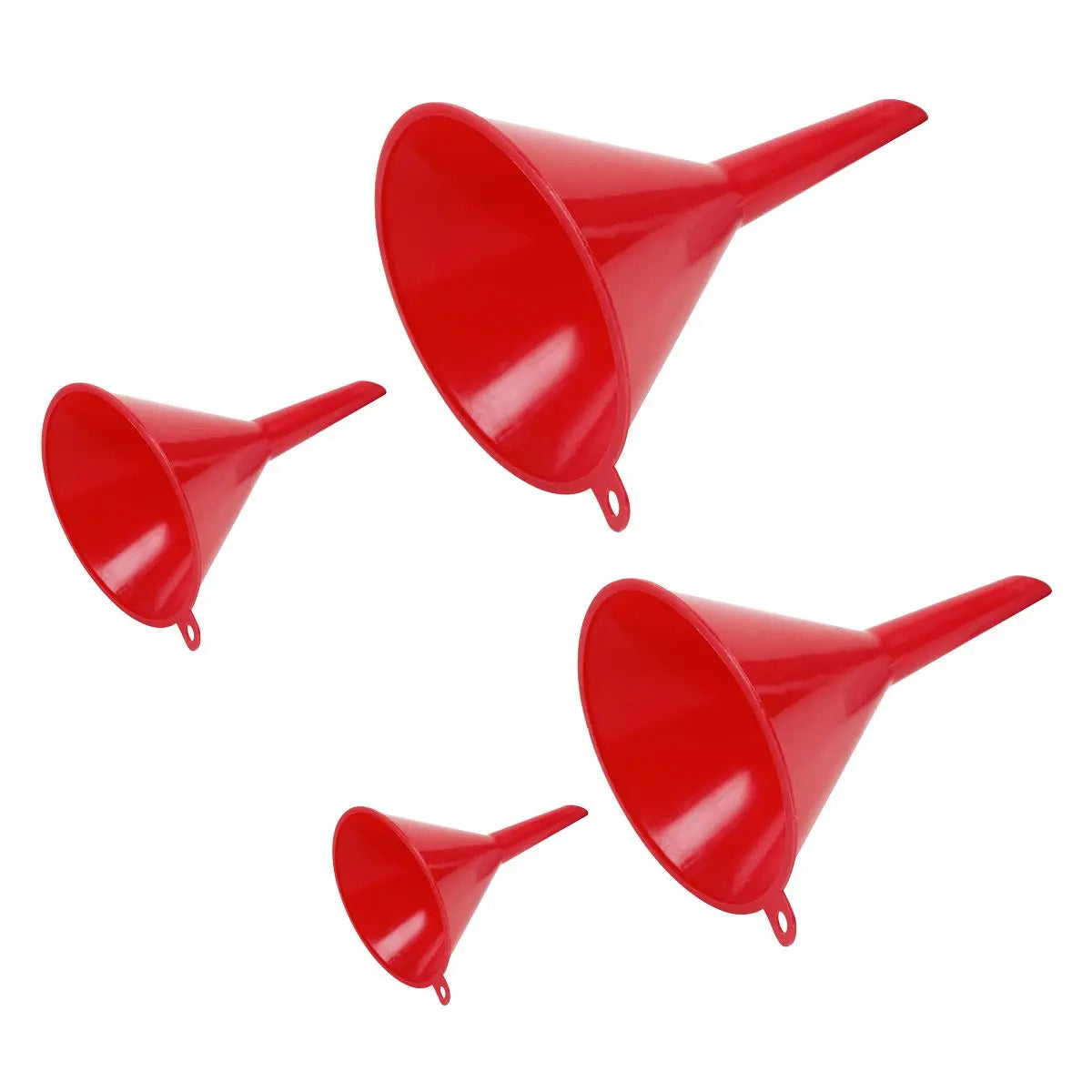 Sealey Small Funnel Set 4pc Economy Fixed Spout 