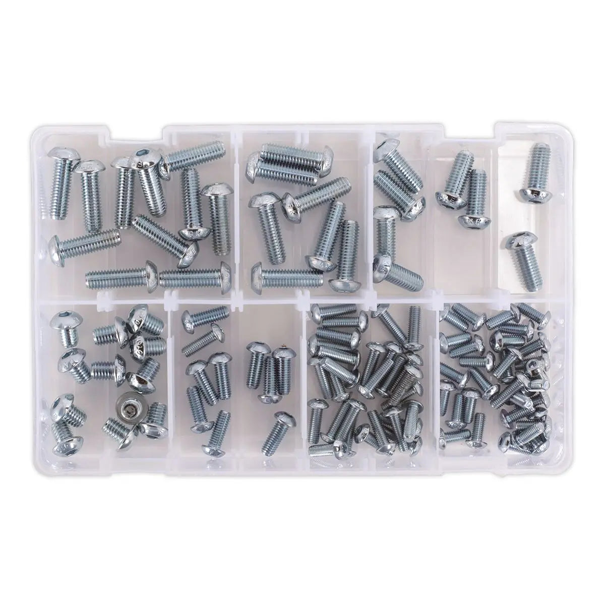 Sealey Socket Screw Assortment 108pc DIN 912 M5-M10 Button Head High Tensile 10.9 Metric 