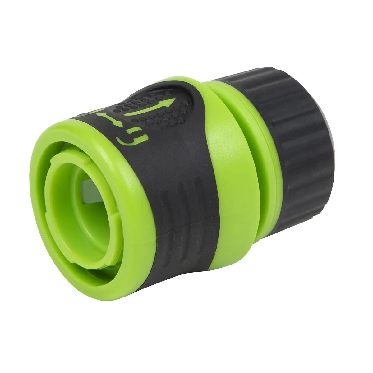 Sealey Soft Touch Hose Connector With Water Stop & Lock 1/2"-5/8  White Rose Tools