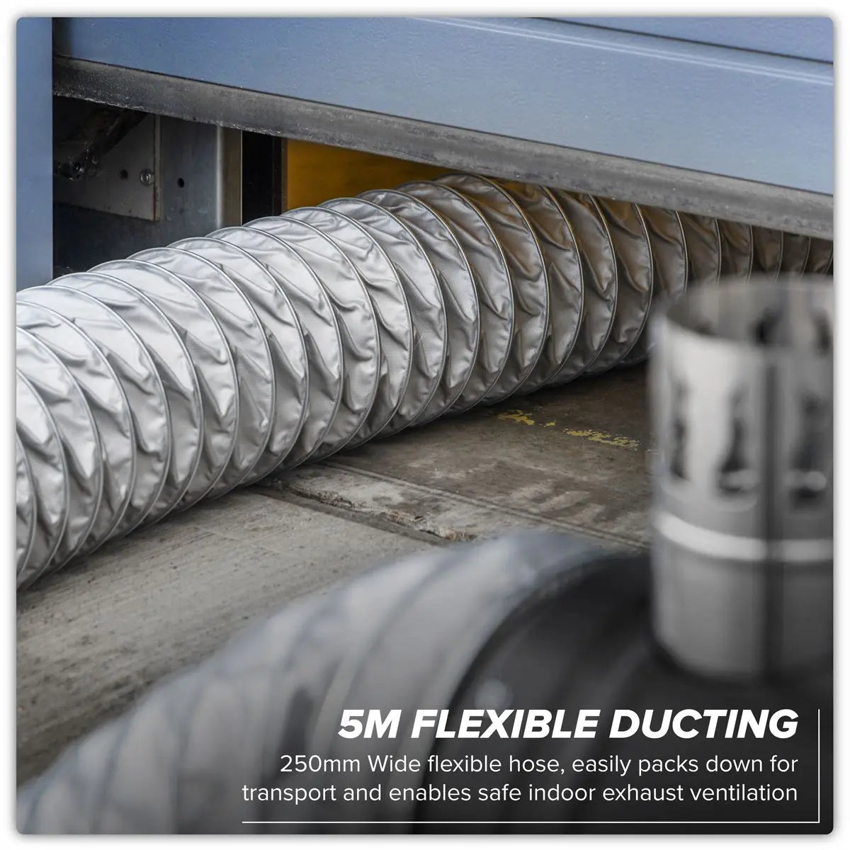 Sealey Space Warmer® Indirect Kerosene/Diesel Heater 170,000Btu/hr with 5M Ducting  White Rose Tools