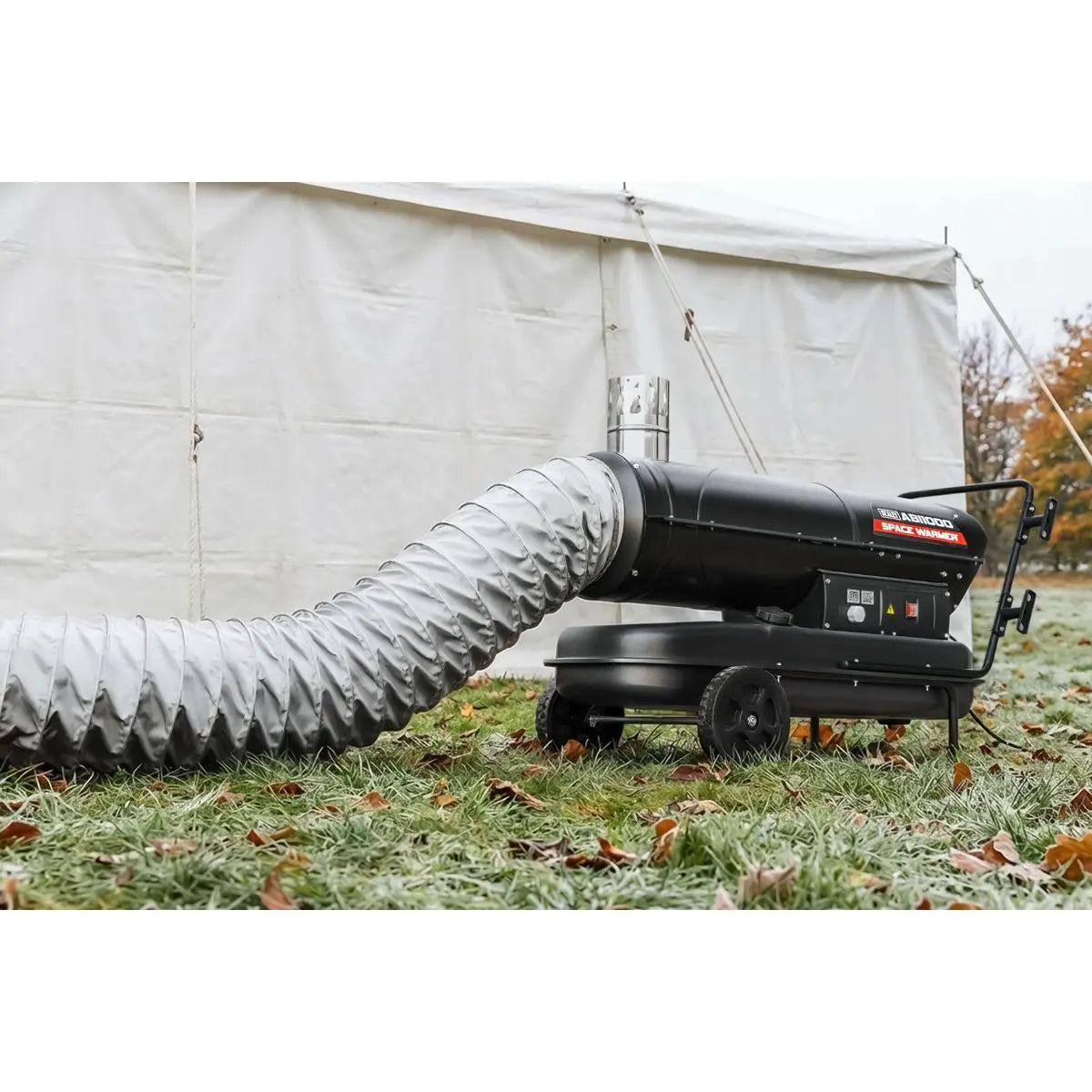 Sealey Space Warmer® Indirect Kerosene/Diesel Heater with Wheels 102,000Btu/hr  White Rose Tools