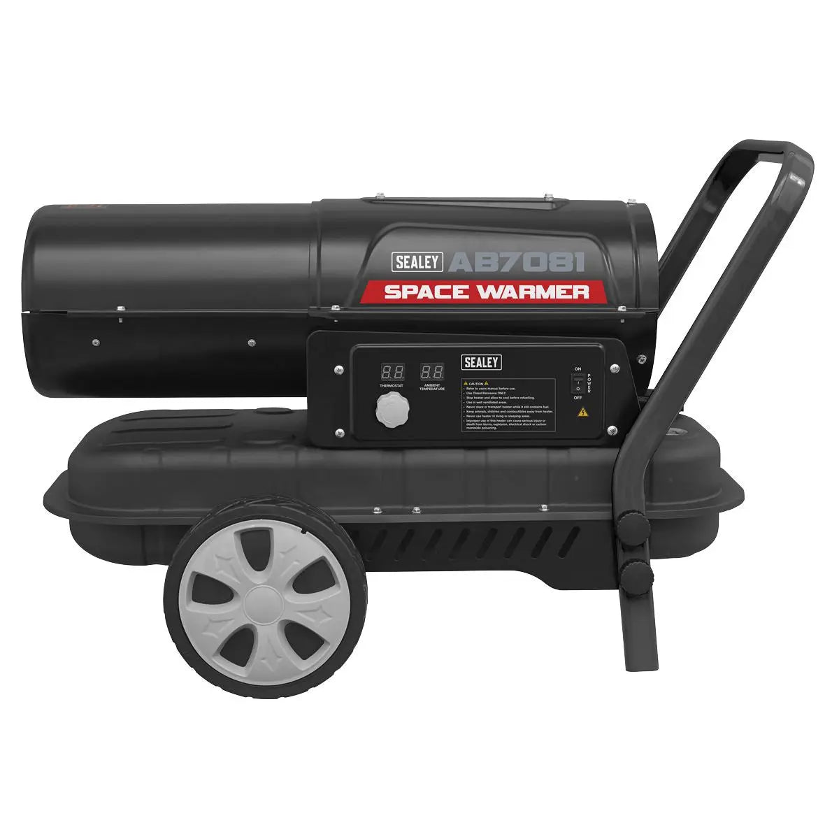 Sealey Space Warmer® Kerosene/Diesel Heater 70,000Btu/hr with Wheels 