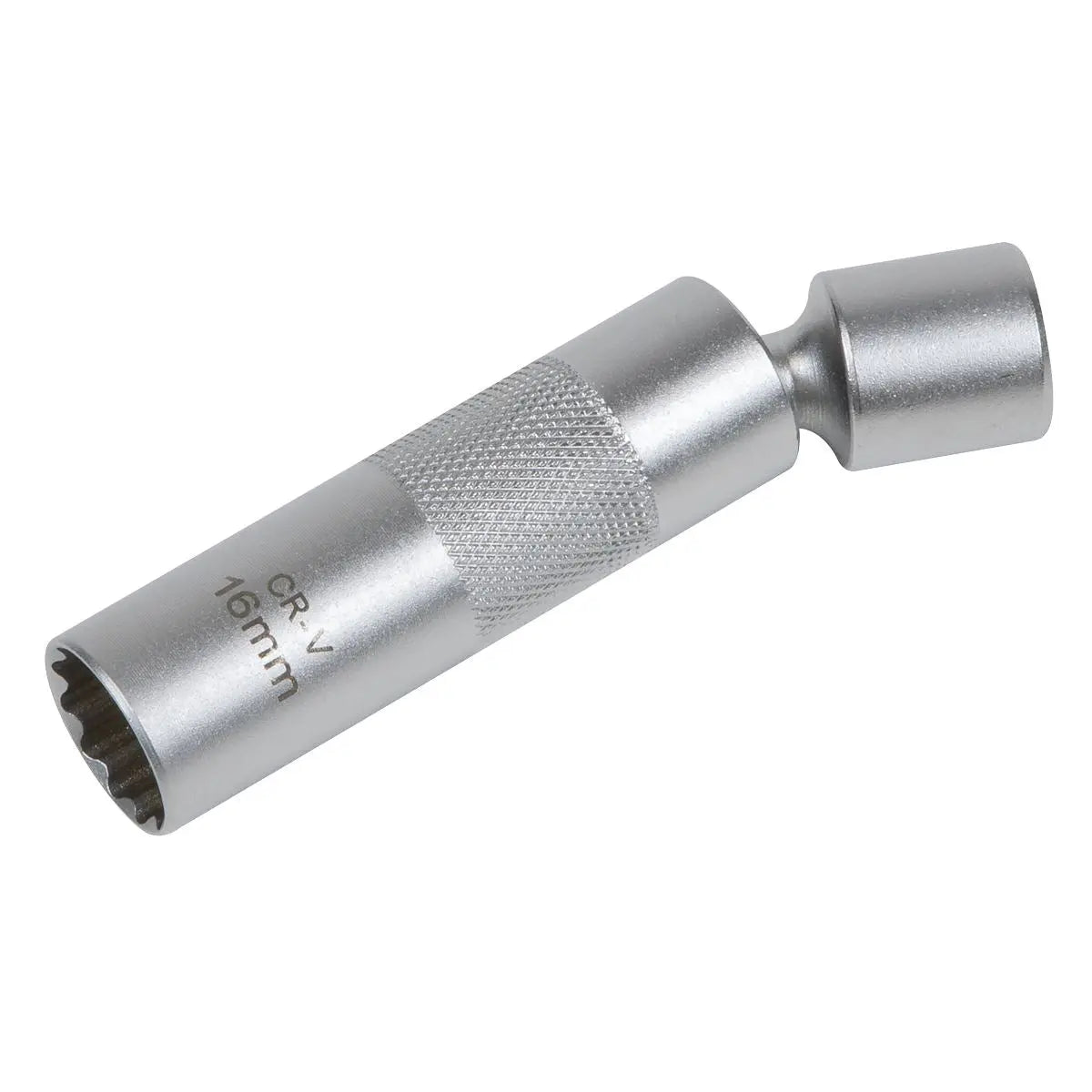 Sealey Spark Plug Socket with Universal Joint 3/8"Sq Drive 12-Point 16mm  White Rose Tools