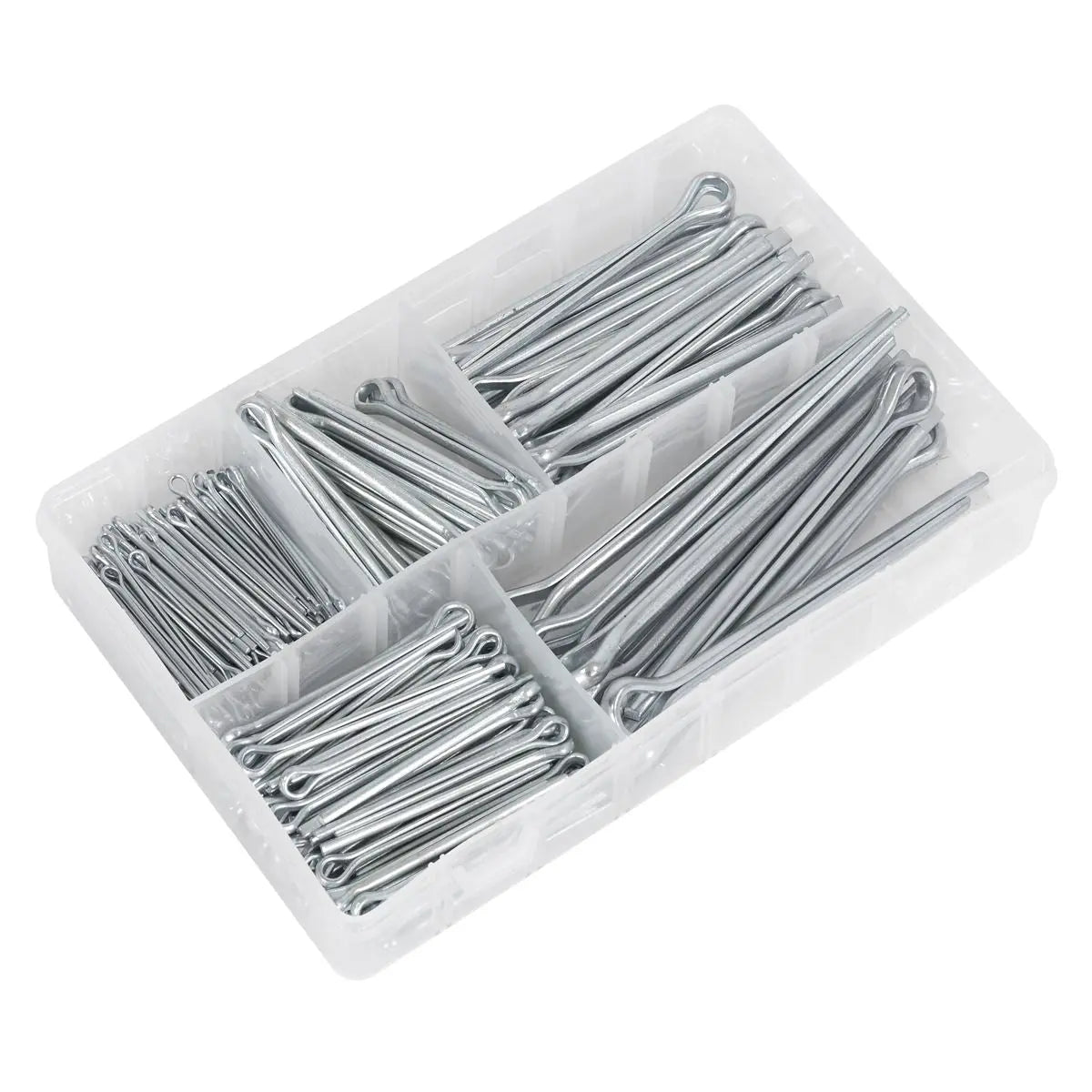 Sealey Split Pin Assortment 230pc Large Sizes Metric & Imperial 