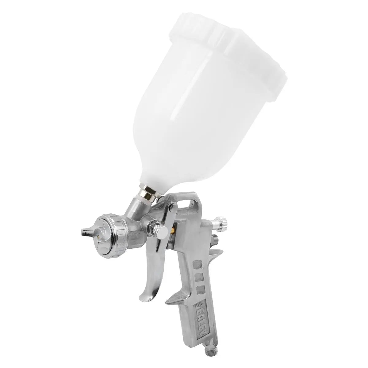 Sealey Spray Gun Gravity Feed 1.5mm Set-Up  White Rose Tools