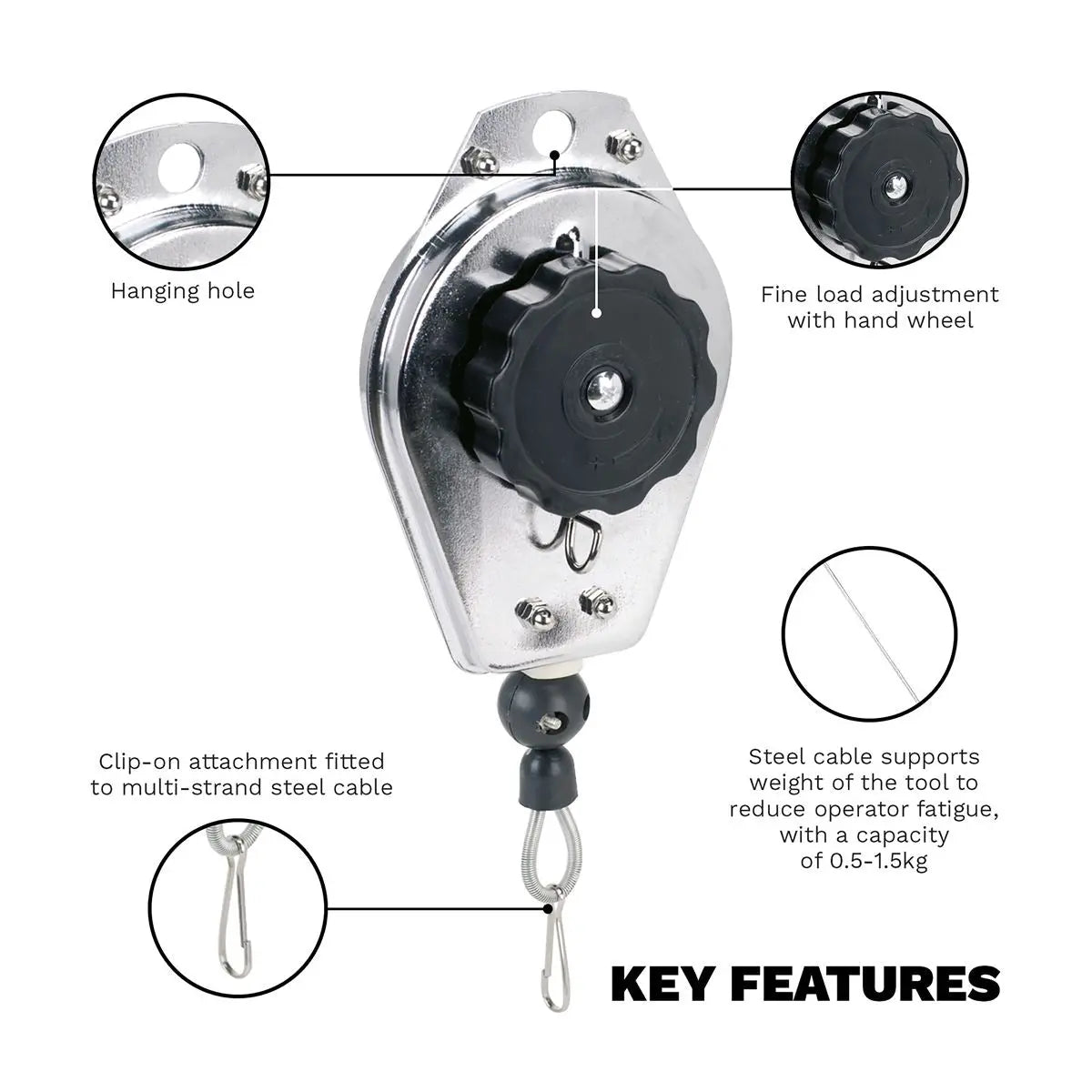 Sealey Spring Balancer 0.5-1.5kg Capacity 