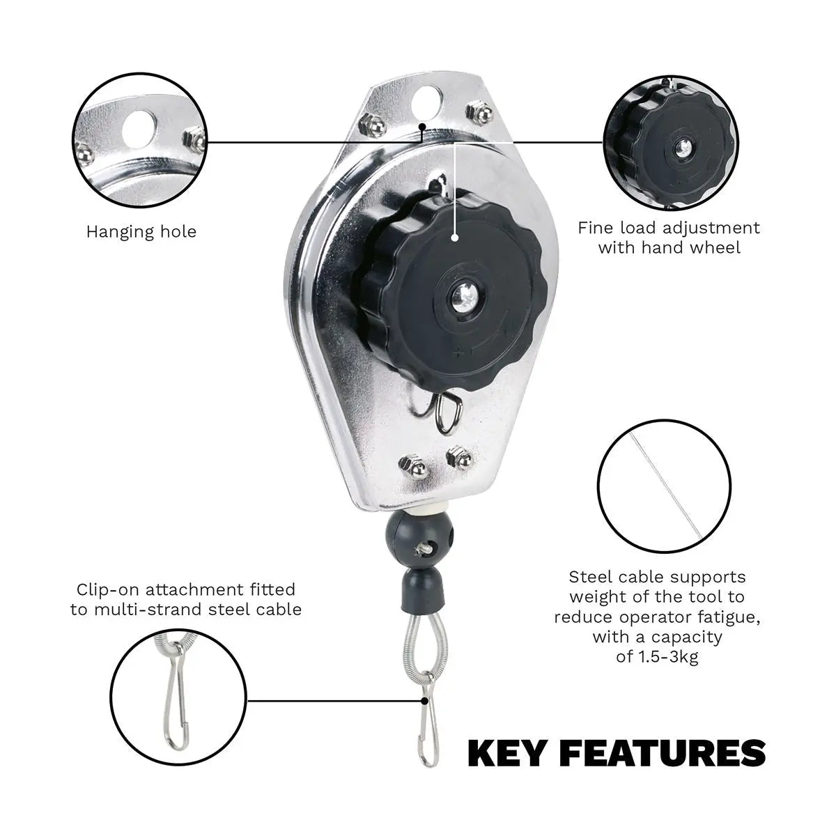 Sealey Spring Balancer 1.5-3kg Capacity 