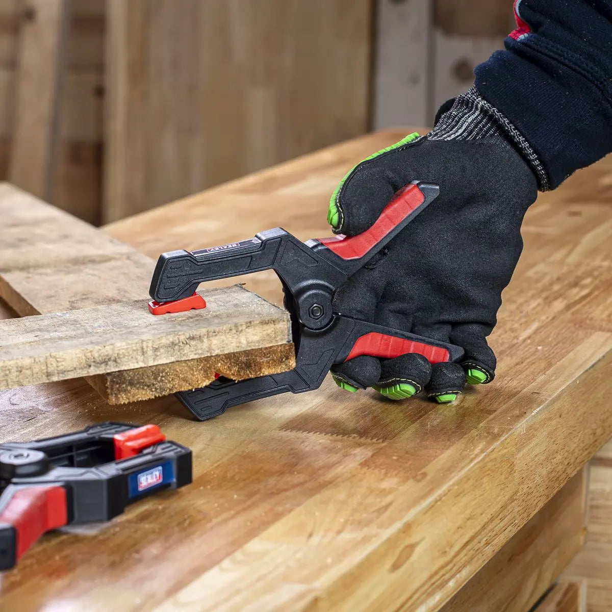 Sealey Spring Clamp Set 80mm 4pc  White Rose Tools