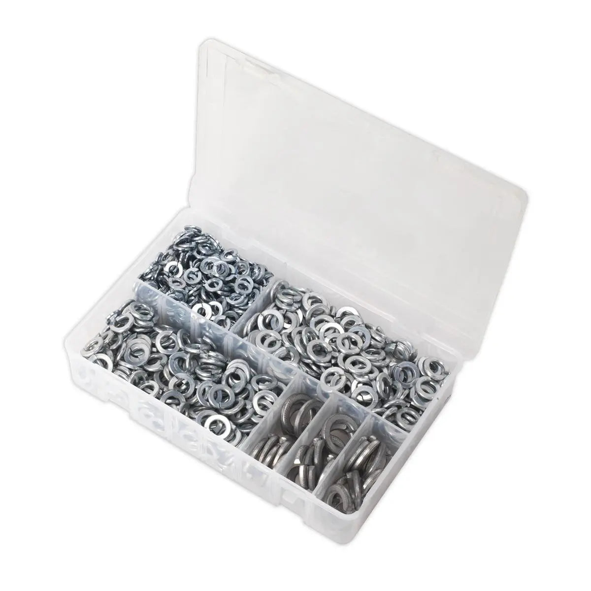 Sealey Spring Washer Assortment 1010pc DIN 127B M6-M16 Metric Zinc 