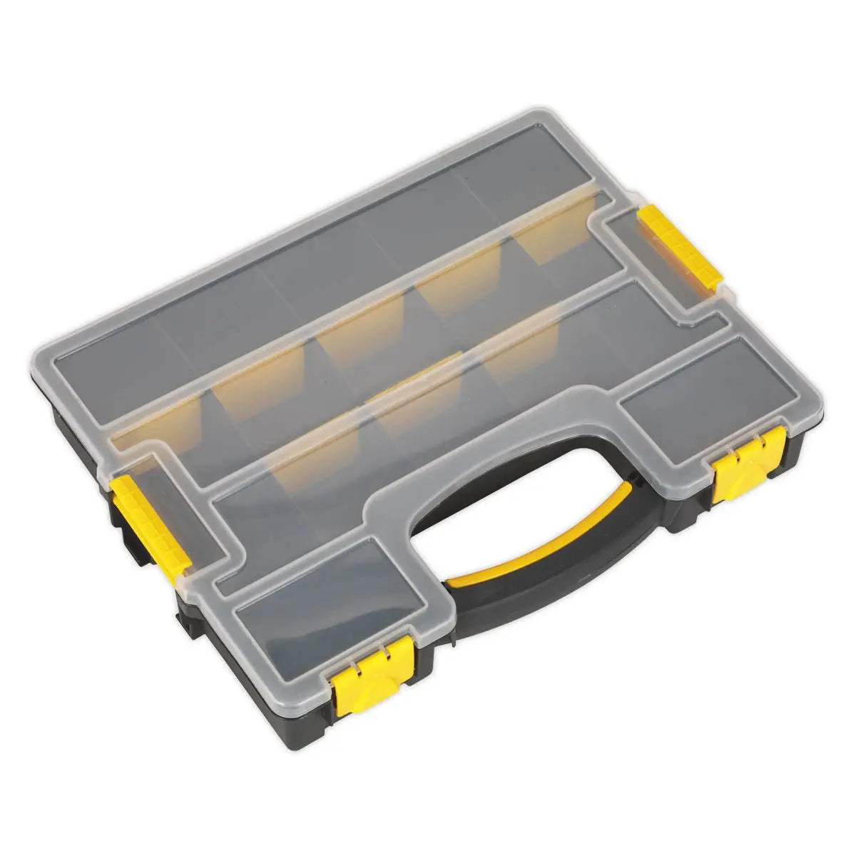 Sealey Stackable Parts Storage Case with Removable Compartments Tray Fixings 