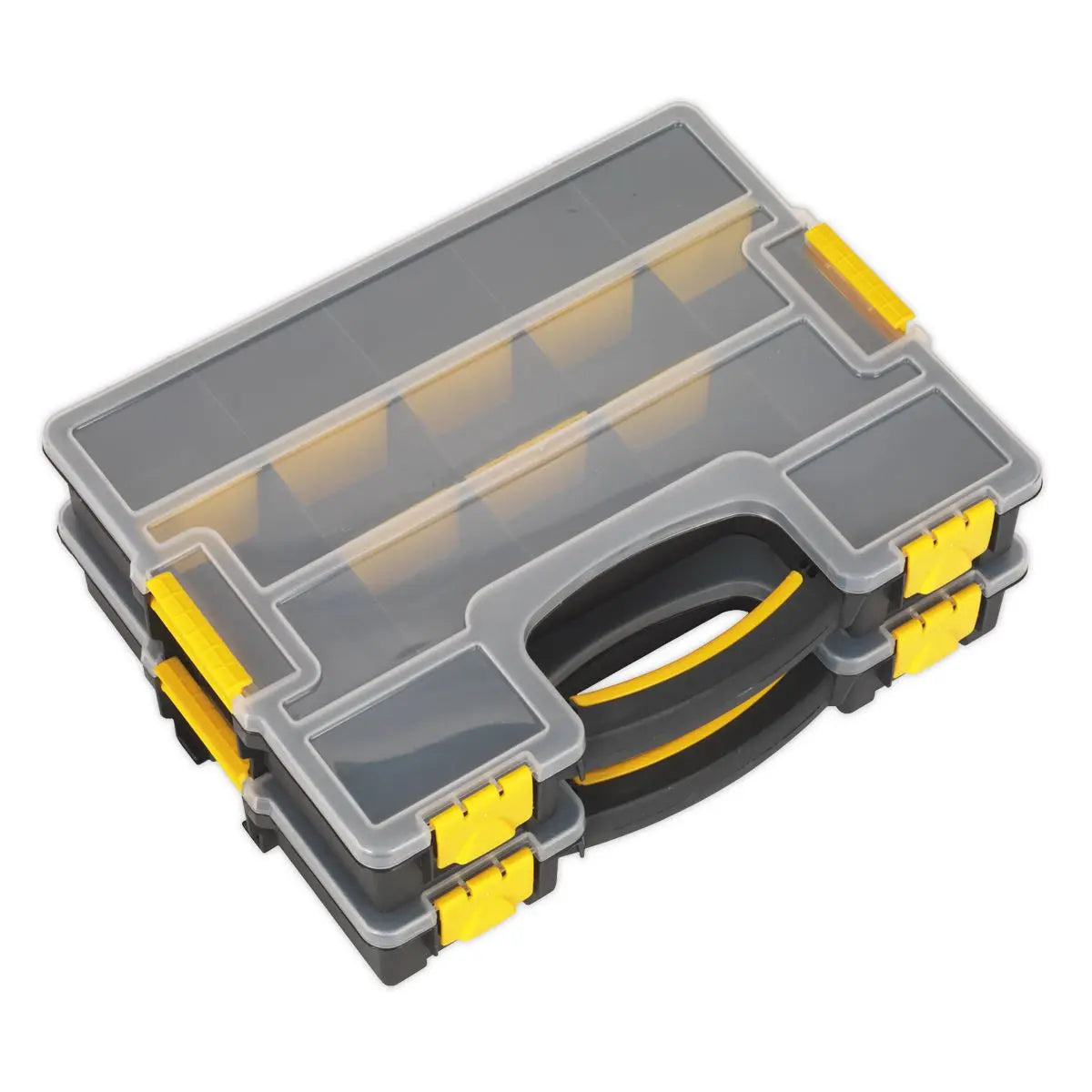 Sealey Stackable Parts Storage Case with Removable Compartments Tray Fixings 