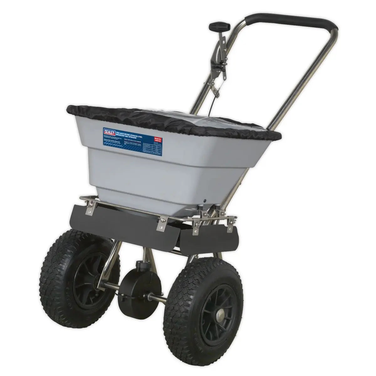 Sealey Stainless Steel Broadcast Salt Spreader 37kg Walk Behind 